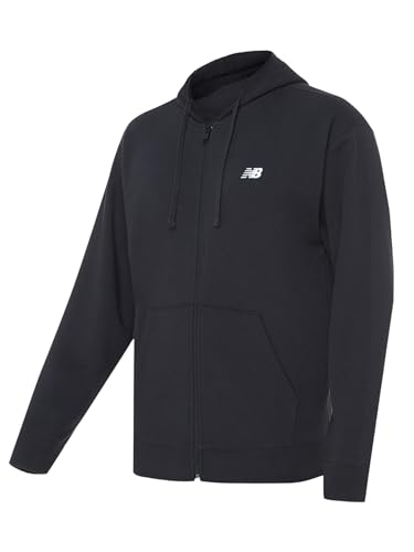 NEW BALANCE Sport Essentials Logo French Terry Full Zip BK - XXL von New Balance