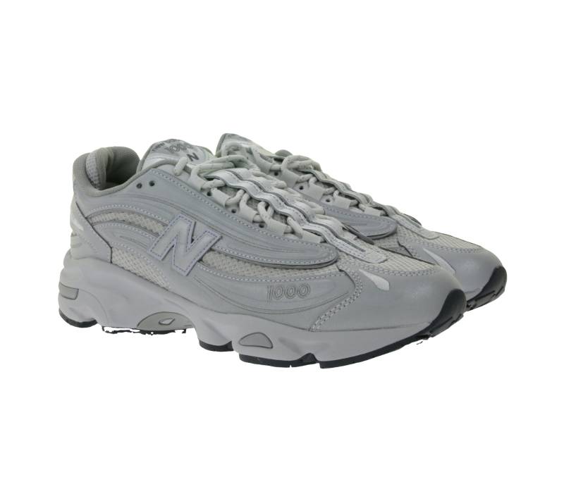 New Balance 1000 Sneaker reflektierende Damen und Herren Retro Schuhe mit ABZORB Dämpfung M1000TE Silber von New Balance