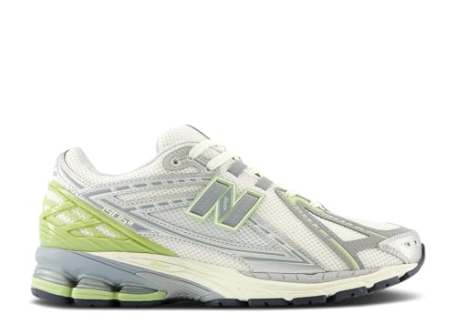 New Balance 1906 Herren Sneaker, Silber-Metallic mit Schwarz und Meersalz, 40.5 EU von New Balance