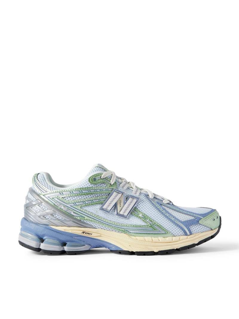 New Balance - 1906R Mesh and Leather Sneakers - Men - Blue - UK 10.5 von New Balance