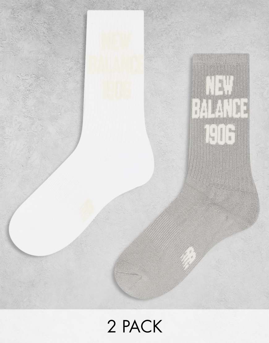 New Balance - 2er-Pack Socken in verschiedenen Farben mit 1906-Logo-Bunt New Balance - 2er-Pack Socken in verschiedenen Farben mit 1906-Logo-Bunt von New Balance