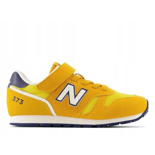 New Balance 373 Bungee Lace with Hook and Loop Top Strap Sneaker, Yellow, 37 EU von New Balance