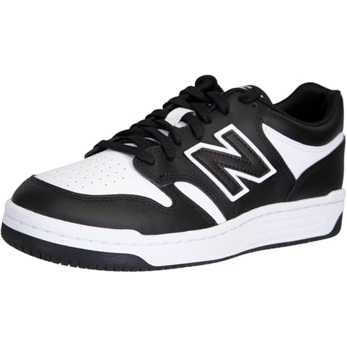 New Balance 480 Sneaker Trainer Schuhe (White/Black, EU Schuhgrößensystem, Erwachsene, Numerisch, M, 43) von New Balance