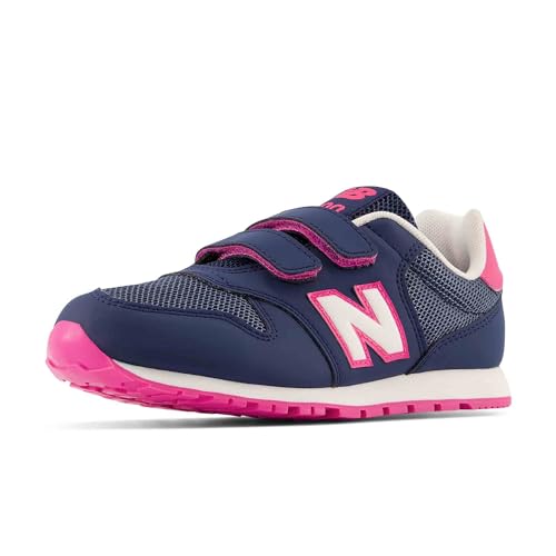 New Balance 500 Hook & Loop Sneaker, Blue, 34.5 EU von New Balance