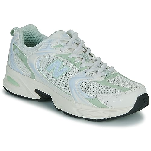 new balance 530 Sneaker Damen Weiss/Grün - 42 1/2 - Sneaker Low Shoes von New Balance