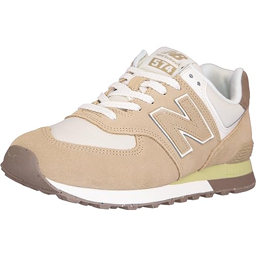 New Balance 574 Sneaker Trainer Schuhe (Bone/White, EU Schuhgrößensystem, Erwachsene, Numerisch, M, 44) von New Balance