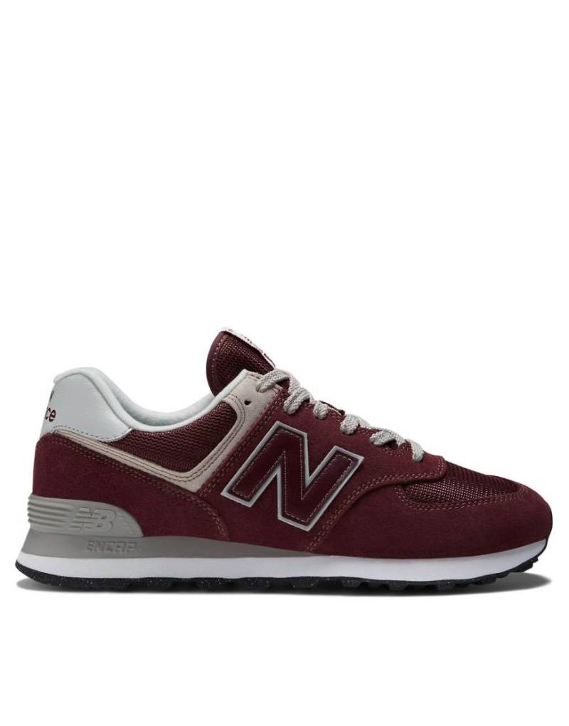 New Balance - 574 - Sneaker in Burgunder-Rot von New Balance