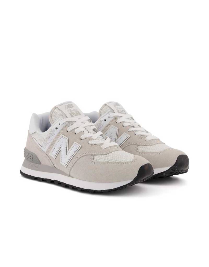 New Balance - 574 - Sneaker in Wollweiß und Grau von New Balance