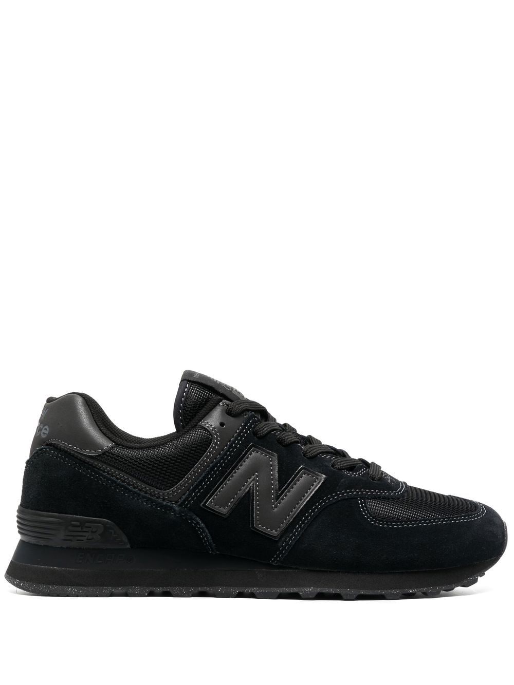 New Balance 574 Sneakers mit Logo-Patch - Schwarz von New Balance