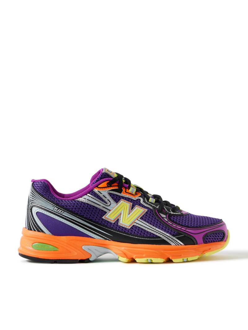 New Balance - 740 Leather-Trimmed Mesh Sneakers - Men - Purple - UK 9.5 von New Balance