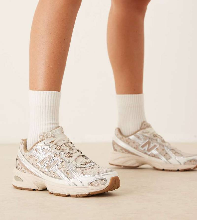 New Balance - 740 - Sneaker in Beige mit Spitzendetails, exklusiv bei ASOS-Neutral von New Balance