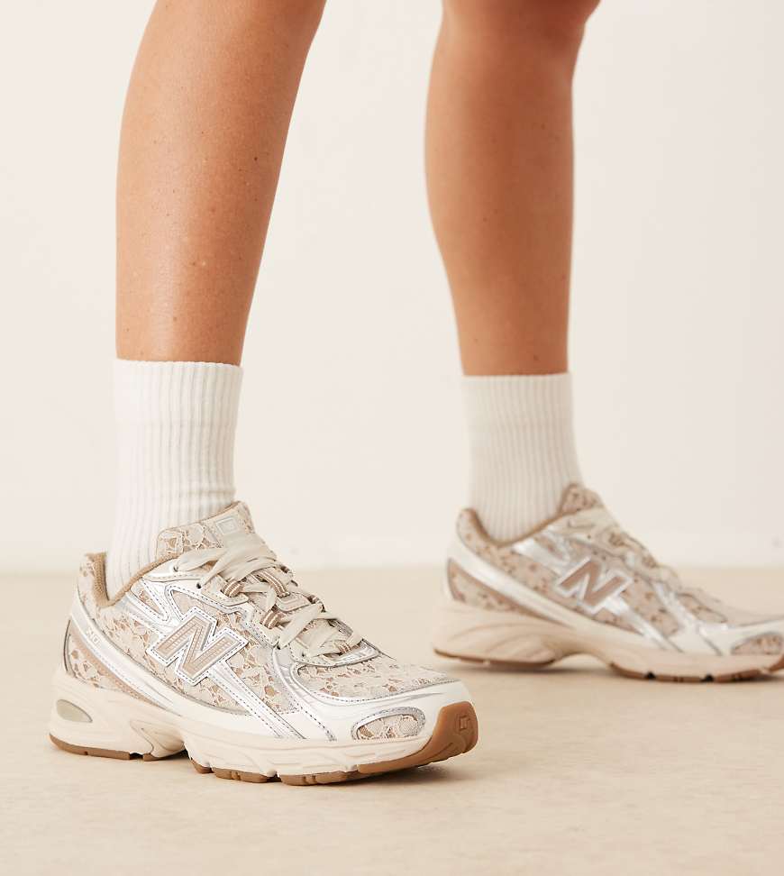 New Balance - 740 - Sneaker in Beige mit Spitzendetails, exklusiv bei ASOS-Neutral von New Balance