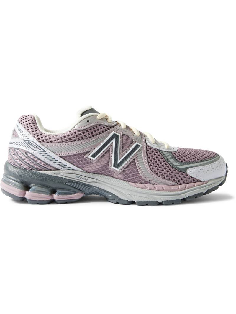 New Balance - 860v2 Rubber and Mesh Sneakers - Men - Pink - UK 11 von New Balance