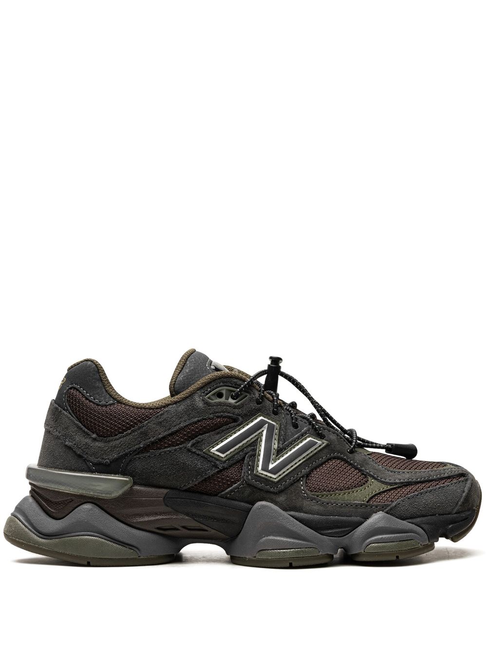 New Balance 9060 Blacktop/Dark Moss/Black Sneakers - Braun von New Balance