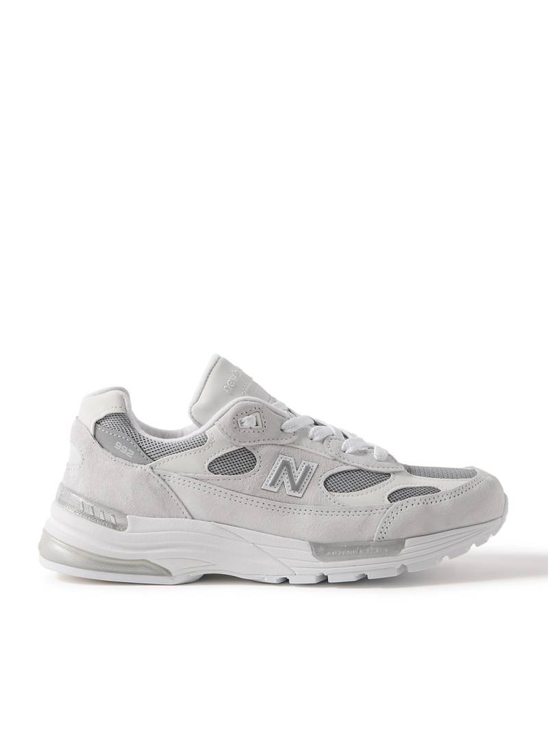 New Balance - 992 Core Suede, Mesh and Leather Sneakers - Men - Gray - UK 9 von New Balance