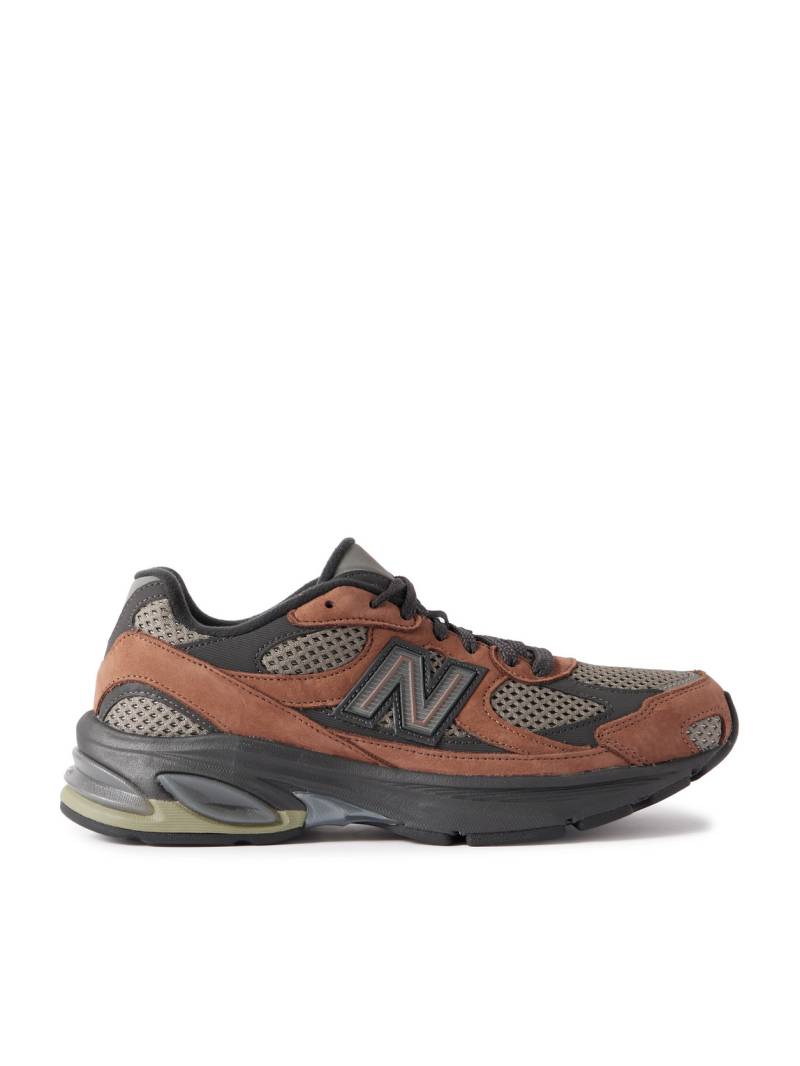 New Balance - ABZORB 2010 Suede and Mesh Sneakers - Men - Orange - UK 6 von New Balance