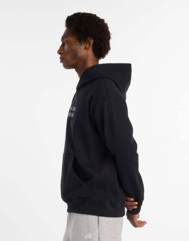 New Balance - Athletics Classics - Kapuzenpullover in Schwarz von New Balance