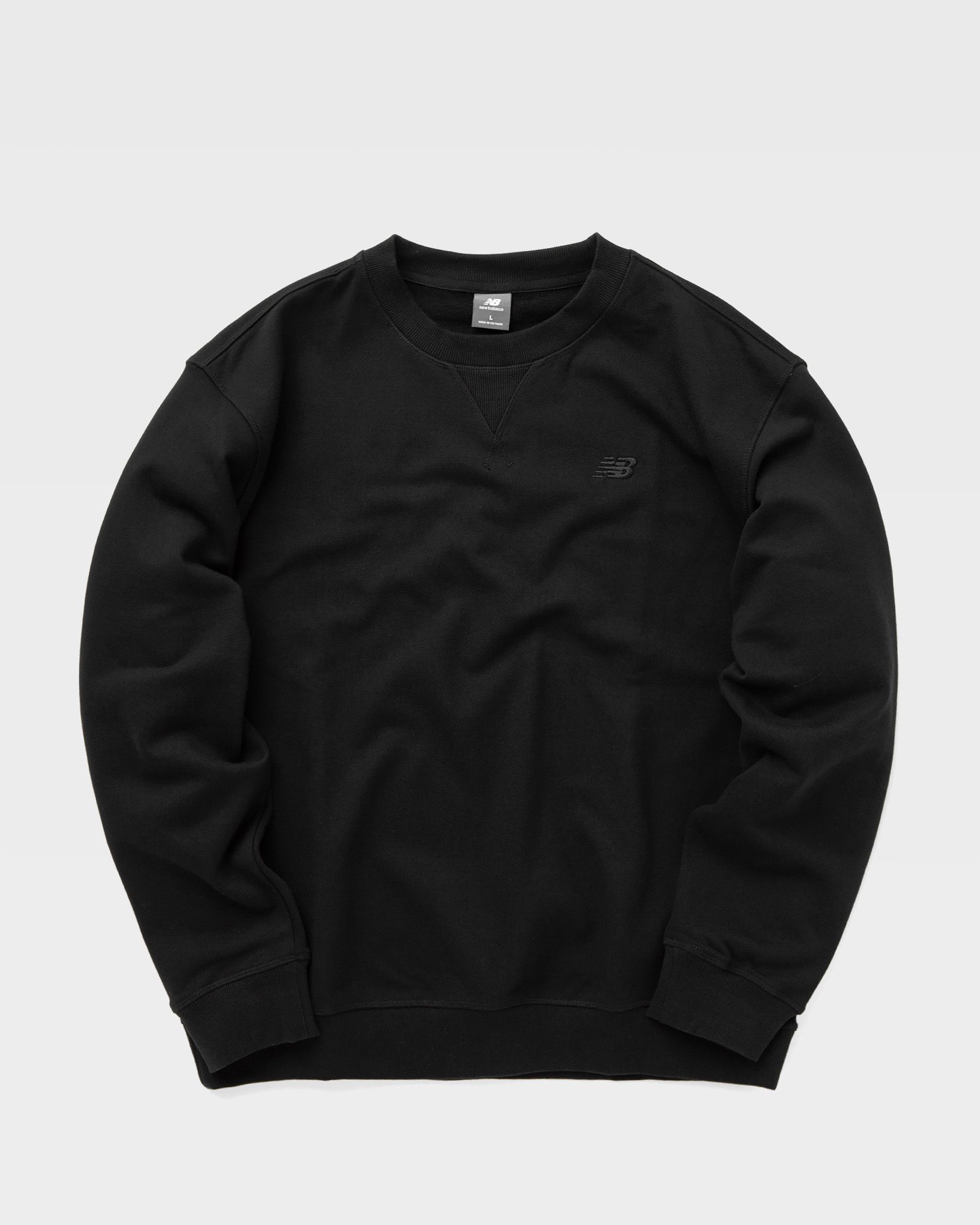 New Balance Athletics French Terry  Crew men Sweatshirts black in Größe:L von New Balance