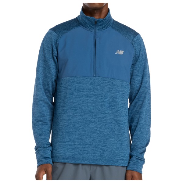 New Balance - Athletics Heat Grid 1/2 Zip - Sweat- & Trainingsjacke Gr M blau von New Balance
