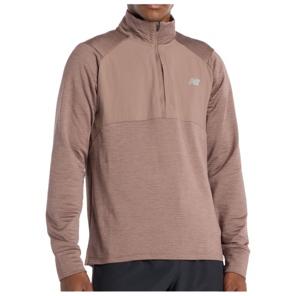 New Balance - Athletics Heat Grid 1/2 Zip - Sweat- & Trainingsjacke Gr M braun von New Balance