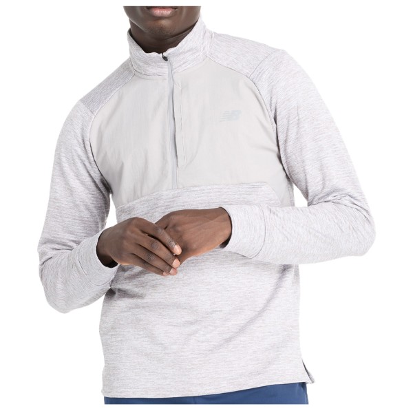 New Balance - Athletics Heat Grid 1/2 Zip - Sweat- & Trainingsjacke Gr XL weiß von New Balance