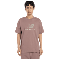 New Balance Athletics Logo T-shirt Herren T-Shirts - Braun - Größe XL - Baumwoll-Jersey von New Balance