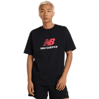 New Balance Athletics Logo T-shirt Herren T-Shirts - Schwarz - Größe L - Baumwoll-Jersey von New Balance