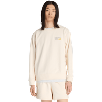 New Balance Athletics Premium Logo Crew Herren Sweatshirts - Beige - Größe S - Baumwoll-Jersey von New Balance