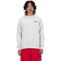 New Balance Athletics Premium Logo Crew Herren Sweatshirts - Grau - Größe XL - Baumwoll-Jersey von New Balance