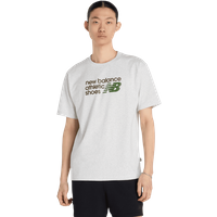 New Balance Athletics Premium Relaxed T-shirt Herren T-Shirts - Grau - Größe XL - Baumwoll-Jersey von New Balance