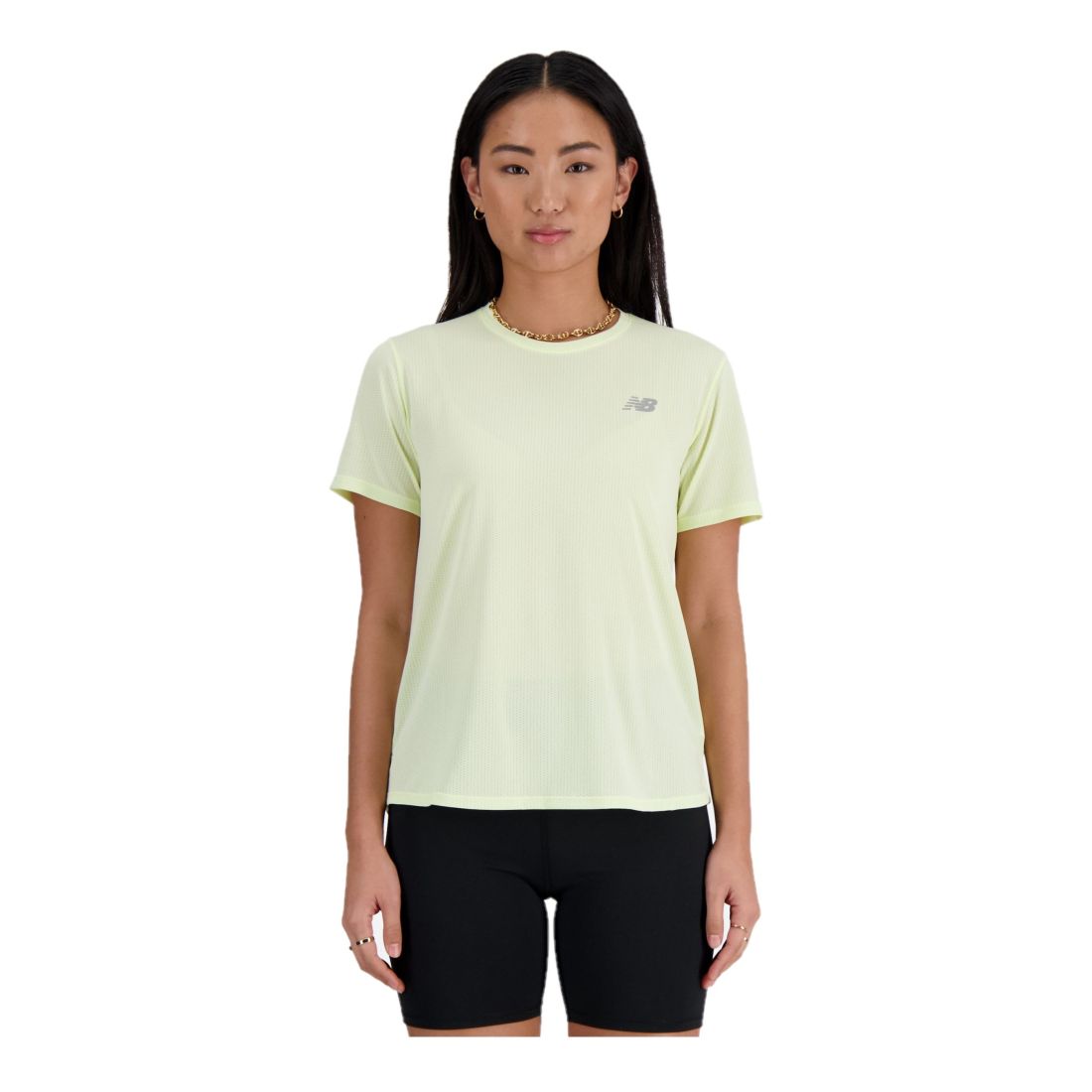 New Balance Athletics T-Shirt Damen lime light Gr. M von New Balance