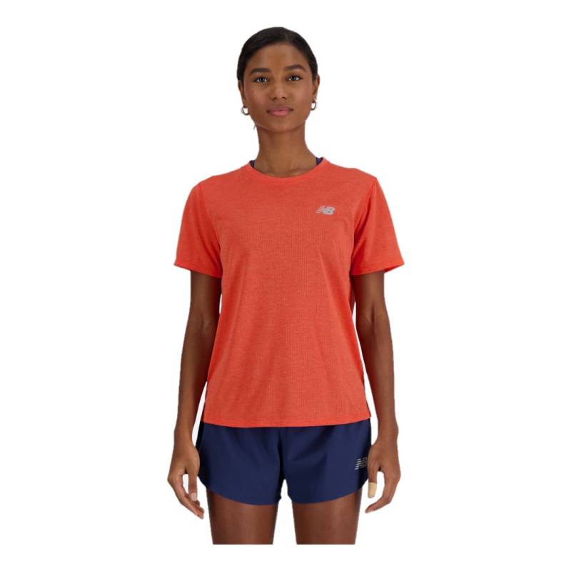New Balance Athletics T-Shirt Damen neon flame Gr. L von New Balance