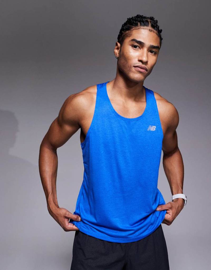New Balance - Athletics - Tanktop in Blau von New Balance
