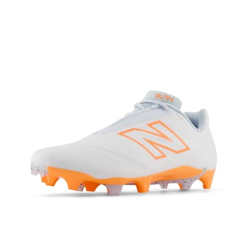 New Balance Burnx4 Lacrosse Herren-Schuh, Weiß/Hot Mango/Ice Blue, 47.5 EU New Balance Burnx4 Lacrosse Herren-Schuh, Weiß/Hot Mango/Ice Blue, 47.5 EU von New Balance