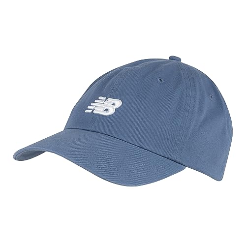 New Balance Herren Damen Unisex 6 Panel Classic Hat Casual Baseball Caps für Männer und Frauen Einheitsgröße, Mercury Blue, One size von New Balance