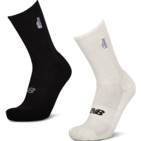New Balance Crew 2 Pack Unisex Socken - Beige - Größe 43-46 - Baumwolle von New Balance