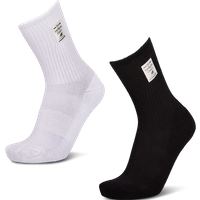 New Balance Crew 2 Pack Unisex Socken - Weiß - Größe 39-42 - Baumwolle von New Balance