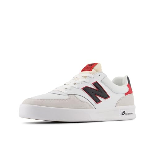 New Balance Men's Ct300 V3 Sneaker, White/Black/Team Red, 44 EU New Balance Men's Ct300 V3 Sneaker, White/Black/Team Red, 44 EU von New Balance