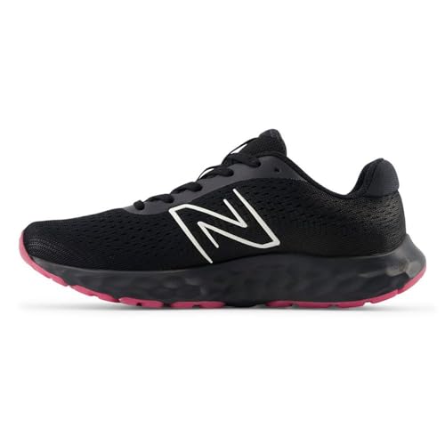 New Balance Damen 520 V8 Laufschuh, Schwarz/Hi-Pink/Phantom, 39.5 EU von New Balance