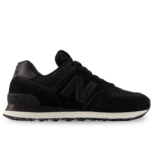 New Balance Damen 574 V2 Spring Sneaker, Schwarz/Metallic-Schwarz, 38 EU von New Balance
