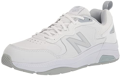 New Balance Damen 857 V3 Crosstrainer, Weiß/Zyklon, 40 EU Weit von New Balance