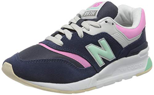New Balance Damen 997h d Sneaker, Blau (Navy/Pink Hao), 37.5 EU von New Balance