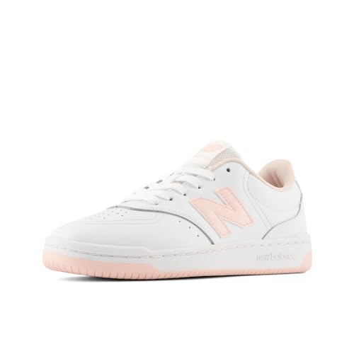 New Balance Damen BB80 Sneaker, Weiß/Pink, 40.5 EU von New Balance