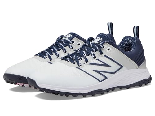 New Balance Damen Fresh Foam Contend V2 Golfschuh, weiß/Marineblau, 41.5 EU von New Balance