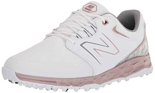 New Balance Damen Fresh Foam Link Sl V2 Golfschuh, Weiß/Rotgold, 9 von New Balance