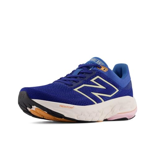 New Balance Women's Fresh Foam X 860 V14 Running Shoe, Inkwell/Calcium/Washed Pink, 12 Wide von New Balance