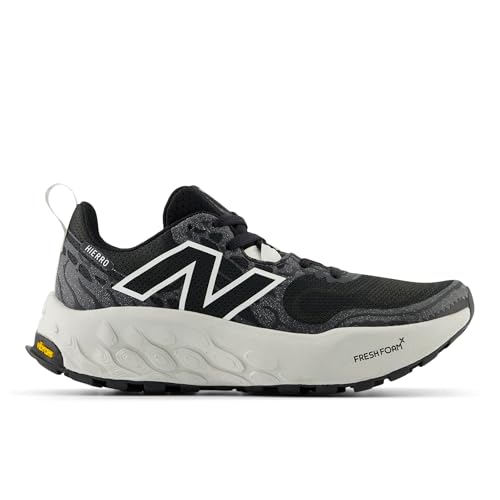 New Balance Women's Fresh Foam X Hierro V8 Trail Running Shoe, Black/Sea Salt/Grey Matter, 41 EU von New Balance