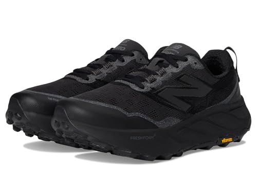New Balance Women's Fresh Foam X Hierro V9 Trail Running Shoe, Black Cement/Black, 8 Wide von New Balance
