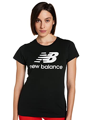 New Balance Damen S6485163 T-Shirt, Schwarz, M von New Balance