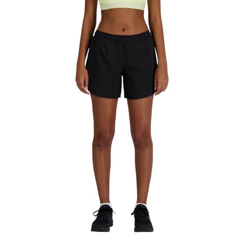 New Balance Damen Sport Essentials 5" Shorts, Schwarz, Groß von New Balance